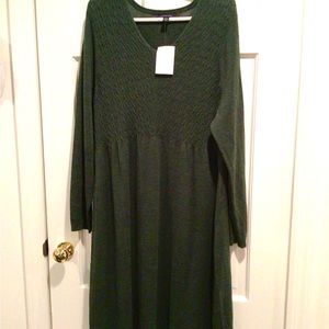 NWT Land’s End Dark Green 2X Cable Dress